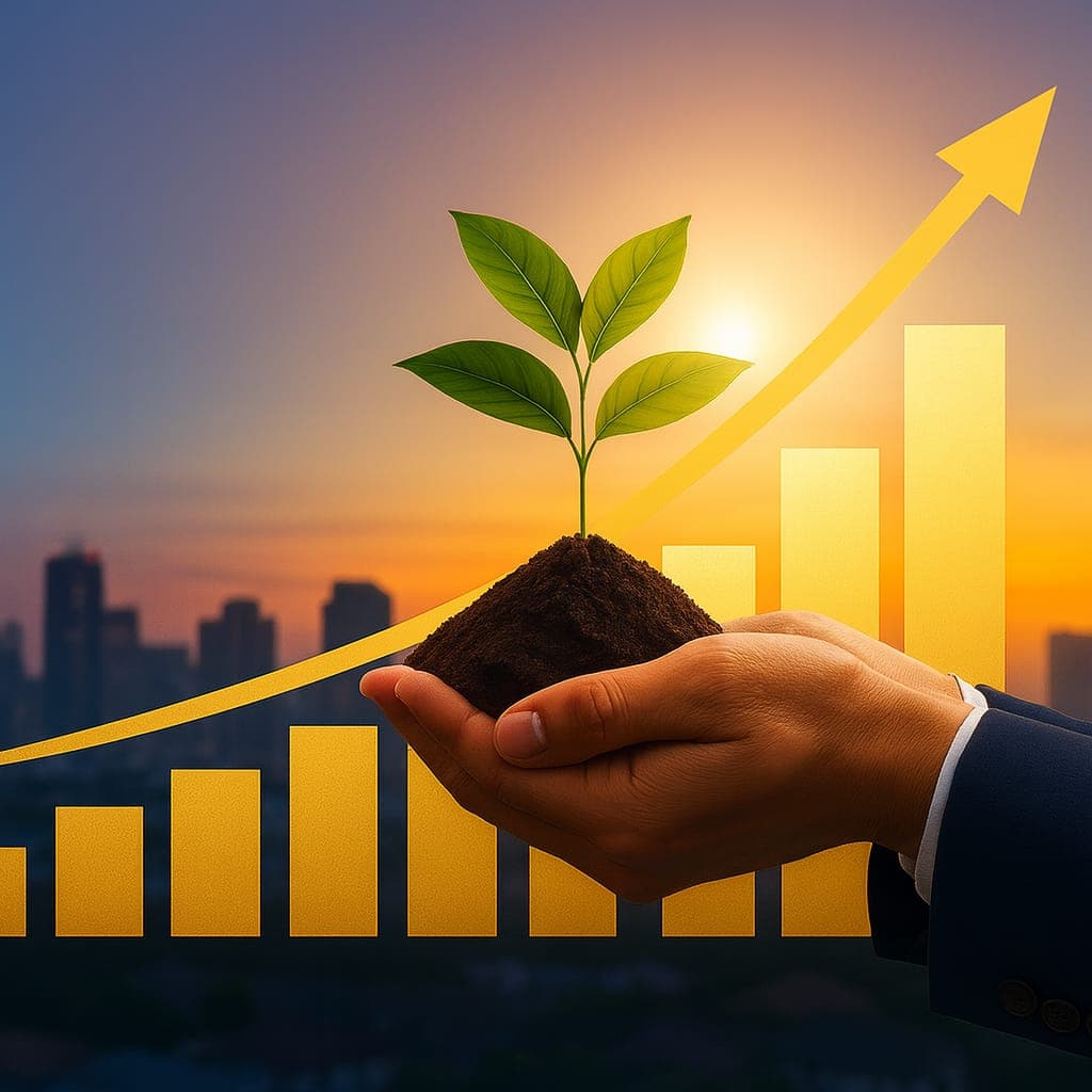Investment growth chart